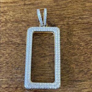 Sterling Silver CZ stone pendant